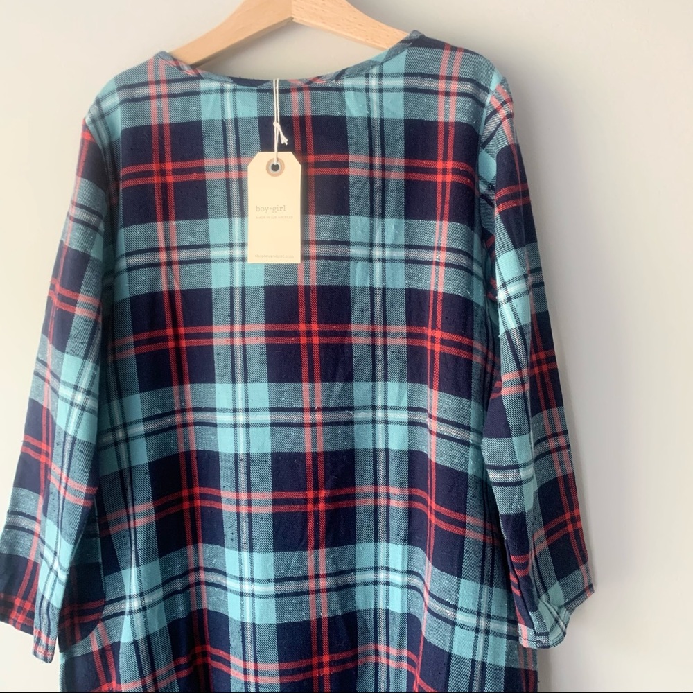 Boy + Girl Bubble Plaid Dress - Picture 2 of 8